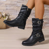 Lorraine | Slouchy Buckle Boots