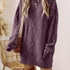Helene | Cable-Textured Sweater Dress